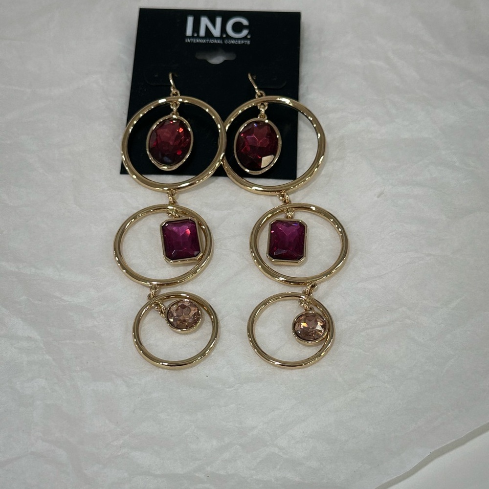 INC international concepts earnings/jewelry. NWT.